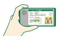 e-どうぶつ保険証の提示例