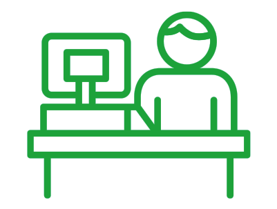 診療費のお支払完了のイラスト