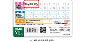ペット保険証の裏面