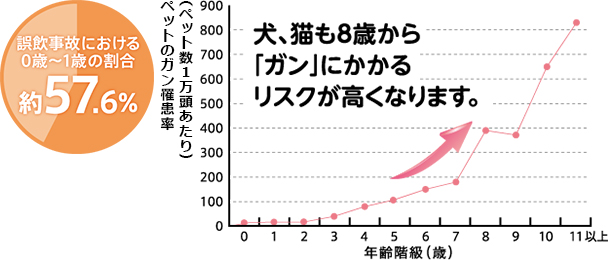 誤飲事故における0歳の割合約50.0%